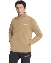 adidas - Terrex Multi Essentials Full Zip Fleece Jacket - Lyst