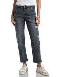 Street One - 3716819 Straight Leg Destroyed Jeans - Lyst