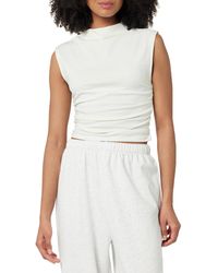 The Drop - Raylen Sleeveless Ruched Top Shirt - Lyst