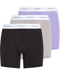 Calvin Klein - 3er Pack Boxershorts Briefs mit Logobund - Lyst