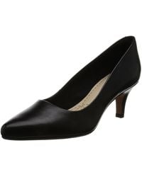 clarks ladies navy court shoes