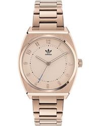 adidas - Stainless Steel Rose Gold-tone Bracelet Watch - Lyst