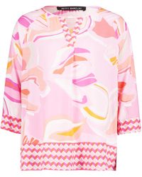 Betty Barclay - Schlupfbluse mit Muster Pink/Rosa,44 - Lyst