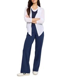 NIC+ZOE - Nic+zoe Gauzy Snap Front Cardigan - Lyst