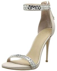 Guess Thadde/Sandalo (Sandal)/Fabric, Escarpins Bride Cheville - Rose