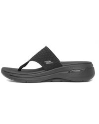 Skechers - Gowk Sandals S Black 4 - Lyst