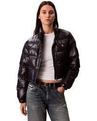 Calvin Klein - 's Shine Cropped Puffer Jacket - Lyst
