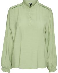 Vero Moda - Vmcollie Detail LS Top Wvn Ga Camicia a iche Lunghe - Lyst