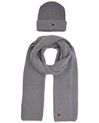 Hat /& Glove Set Tommy Hilfiger Mens Pima Cotton Scarf /& Beanie Gp Scarf