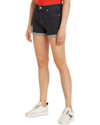 Calvin Klein - Jeans Shorts Mid Rise Short mit Stretch - Lyst