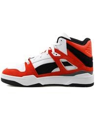 PUMA - S Hi Heritage High Tops Trainers Red/white/black 10 - Lyst