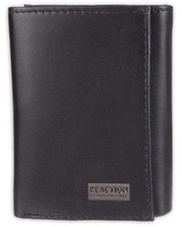 Kenneth Cole - Rfid Genuine Leather Slim Trifold With Id Window And Card - Lyst
