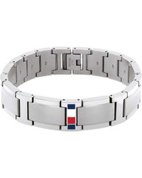 Tommy Hilfiger - Jewelry Bracelet à Maillons pour en Acier Inoxydable avec le Drapeau Iconique de - 2790657 - Lyst