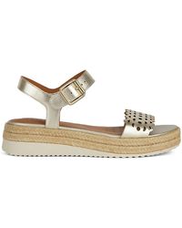 Geox - D Eolie A Wedge Sandaal Voor - Lyst