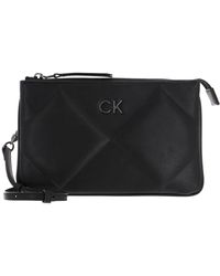 Calvin Klein - Borsa Donna re-lock quilt crossbody k60k611042 unica nero - Lyst