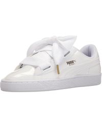 puma heart basket perforated trainers