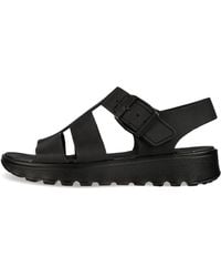 Skechers - Footsteps Btb S Wedge Sandals Black 6 Uk - Lyst