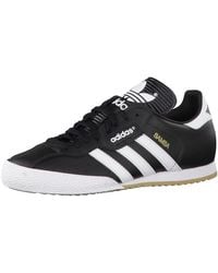adidas Originals - Samba Super Black & White - Lyst