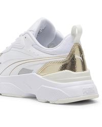 PUMA - Sneakers Cassia Metallic Shine 42 White Gold Silver Vapor Gray Metallic - Lyst