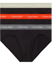 Calvin Klein - Calzoncillos hip briefs Pack de 3 Hombre Algodón elástico - Lyst