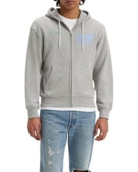 Levi's - Relaxed Graphic Zip-up Sweatshirt - Lyst