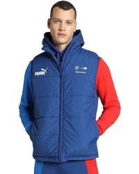 PUMA - Mt7 Bmw M Motorsport Padded Sleeveless Jacket Xxl Pro Blue M Color - Lyst