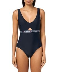 Tommy Hilfiger - Badeanzug mit Schlüsselloch-Logo - Lyst