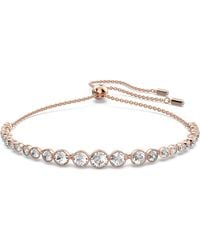 Swarovski - Emily Bracciale a Catena Morbida con Pavè di Cristalli - Lyst