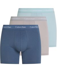 Calvin Klein - Uomo Pantaloncini Boxer Confezione da 3 Boxer Brief Elasticizzati - Lyst