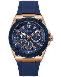 Guess - Stainless Steel Silicone Watch - Lyst