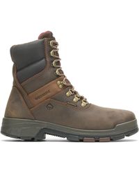Wolverine - Cabor Waterproof 8-inch Work Boot,dark Brown,7 Xw Us - Lyst
