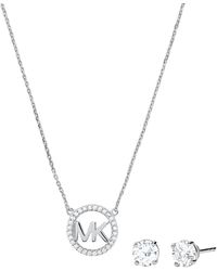 Michael Kors Set aus Halskette und Ohrringen aus Edelstahl für MKJ7473710  in Mettallic - Lyst