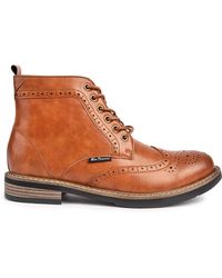 Ben Sherman - S Templeton Brogue Shoes Boots Tan 10 Uk - Lyst