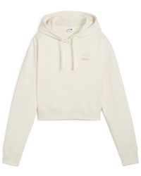 PUMA - Better Classics Cropped Hoodie Sweatshirt - Lyst