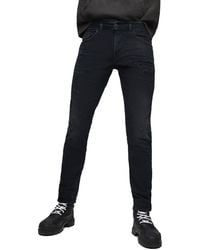 DIESEL - Jean Slim ajusté Thommer Black - Lyst