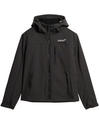 Superdry - Ripstop Softshell Trekker Kapuzenjacke Schwarz S - Lyst