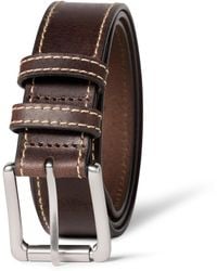 Amazon Essentials - Cinturón de cuero con borde cosido para hombre - Lyst