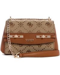 Guess - Melinda Logo Mini Convertible Crossbody Flap - Lyst