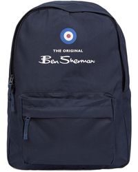 ben sherman leather backpack