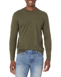 Amazon Essentials - Slim-Fit Long-Sleeve Pocket T-Shirt - Lyst