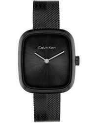 Calvin Klein - Orologio Con Movimento Al Quarzo A Due Lancette da Donna Collezione CK ADORE con Cinturino in Maglia Metallica in - Lyst