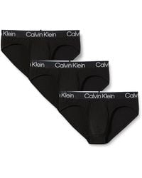 Calvin Klein - Branded-waistband Pack Of Three Stretch-cotton Brief - Lyst