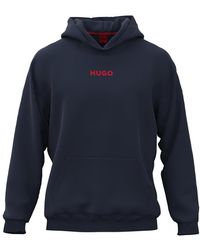 HUGO - Linked Hoodie Loungew Sweatshirt - Lyst