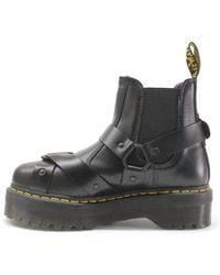 Dr. Martens - 2976 Quad Harness Paris Leather Black Boots 5 Uk - Lyst