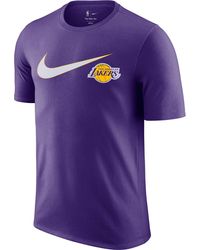Nike - Los Angeles Lakers Herren Es NBA Swsh Short-Sleeve tee Top - Lyst