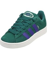 adidas - Campus 00s Womens Fashion Trainers In Green White - 6.5 Uk - Lyst