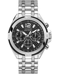 Guess Orologio Analogico Quarzo Uomo con Cinturino in Acciaio Inox W1258G1 - Metallizzato