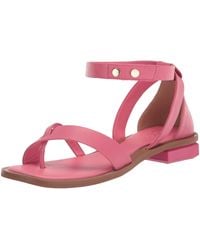 Franco Sarto - S Parker Ankle Strap Sandal Peony Pink Leather 5 M - Lyst