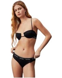 Calvin Klein - Slip Bikini con Fascia Donna con Logo - Lyst