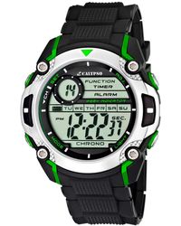 Calypso St. Barth - Digital Watch With Lcd Dial Digital Display And Black Plastic Strap K5577/3 - Lyst